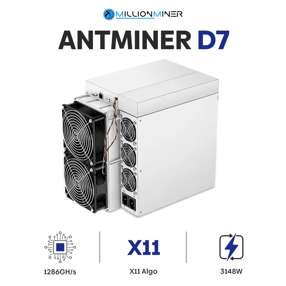 Bitmain Antminer D7 (1286GH/s) X11 Miner - New