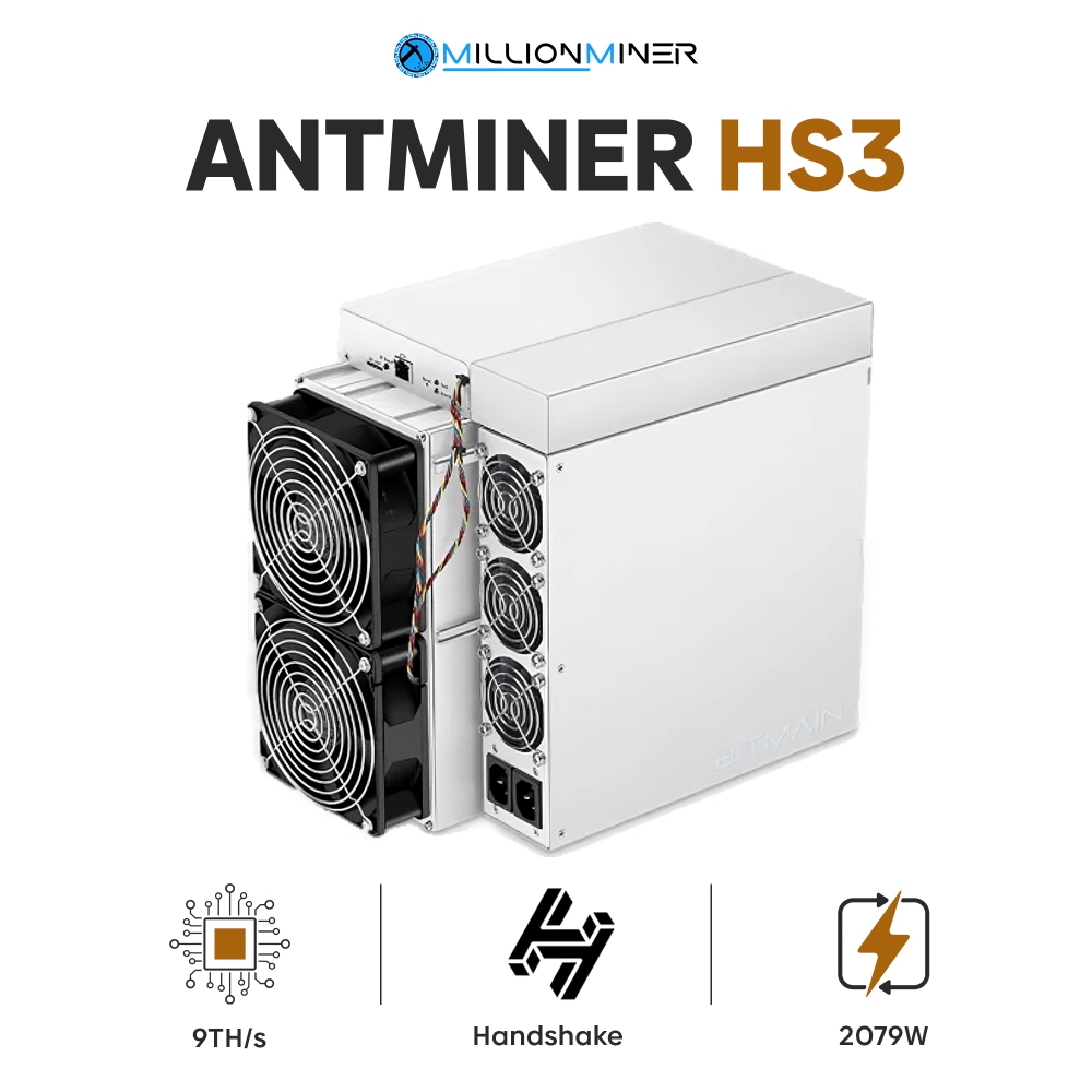 Bitmain Antminer HS3 (9 TH/s) Handshake (HNS) Miner - Neuf