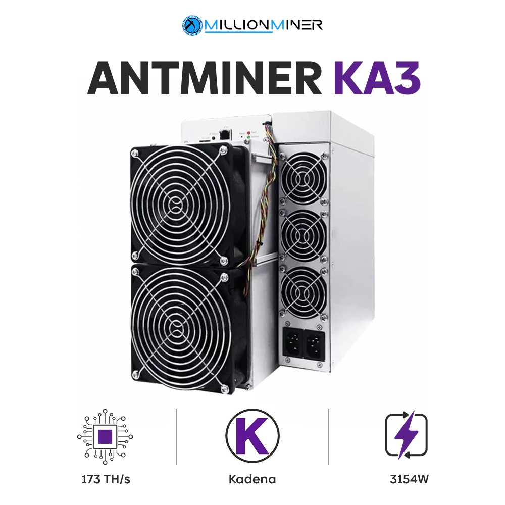 Bitmain Antminer KA3 (173 TH/s) Kadena (KDA) Miner - New