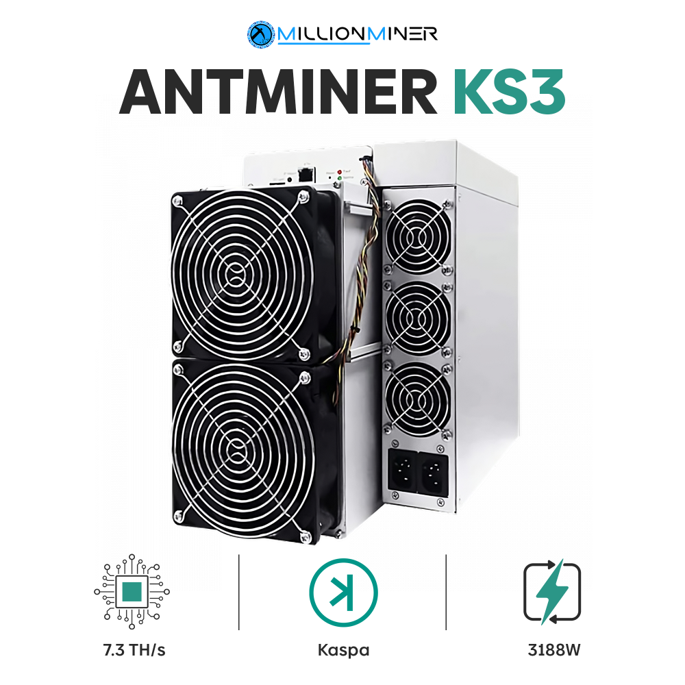 Bitmain Antminer KS3 (7.3 TH/s) Kaspa (KAS) Miner