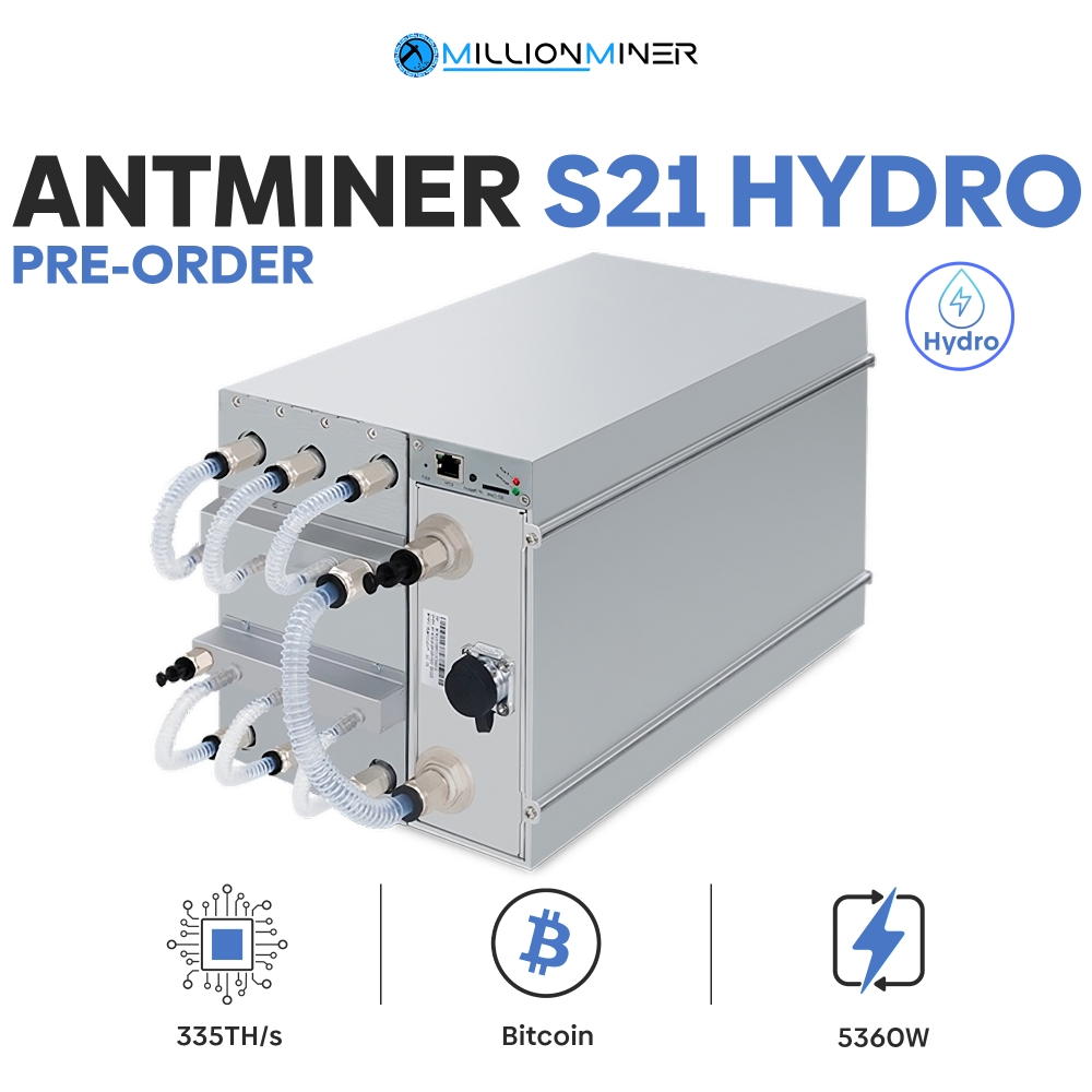 Bitmain Antminer S21 Hydro (335TH/s) Pre-Order (Q3-Q4 2023)