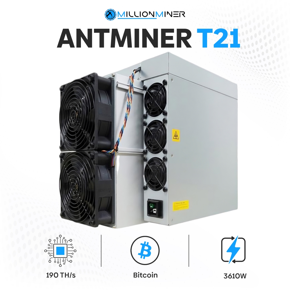 BITMAIN ANTMINER T21 190TH - Brandnew released Bitcoin Miner