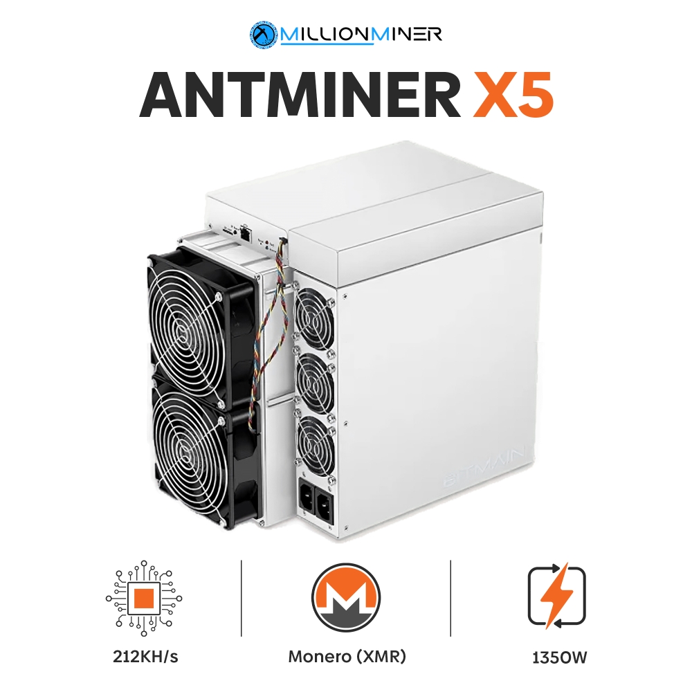 Bitmain Antminer X5 (212 KH/s) Monero (XMR) Miner - New