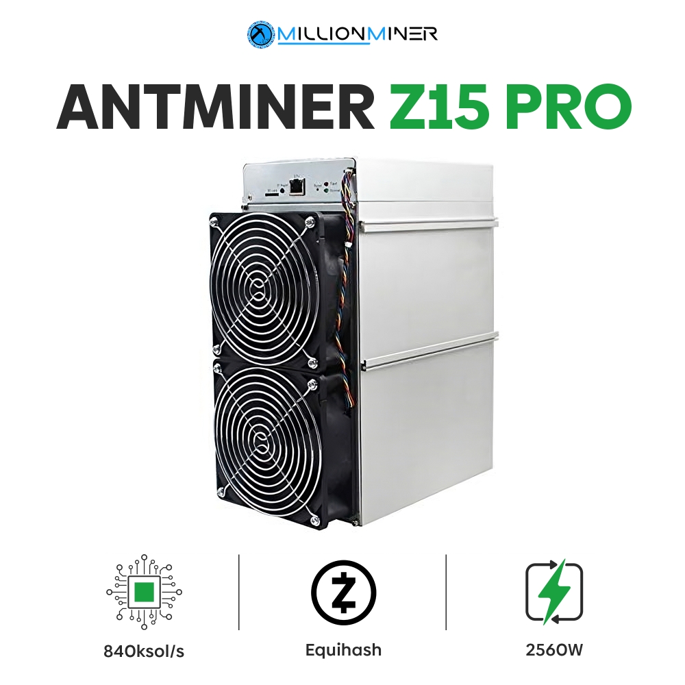 BITMAIN ANTMINER Z15 Pro (840 ksol/s) Equihash (ZCASH) Miner - New