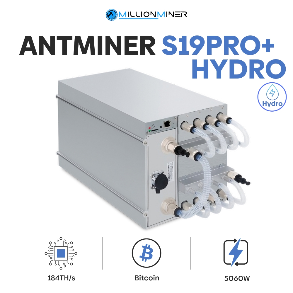 BITMAIN ANTMINER S19 PRO+ Hydro 184 THs (NEW BTC MINER HYDRO COOLING)