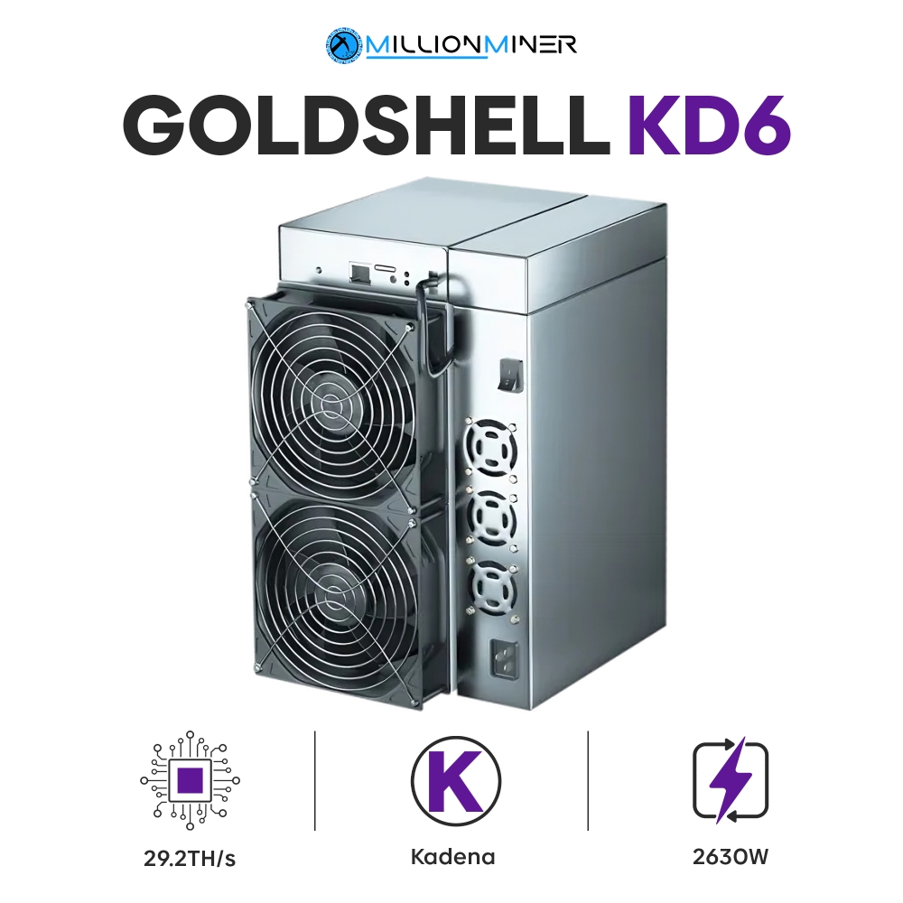 GOLDSHELL KD6 (29.2 TH/s) Kadena (KDA) Miner - New