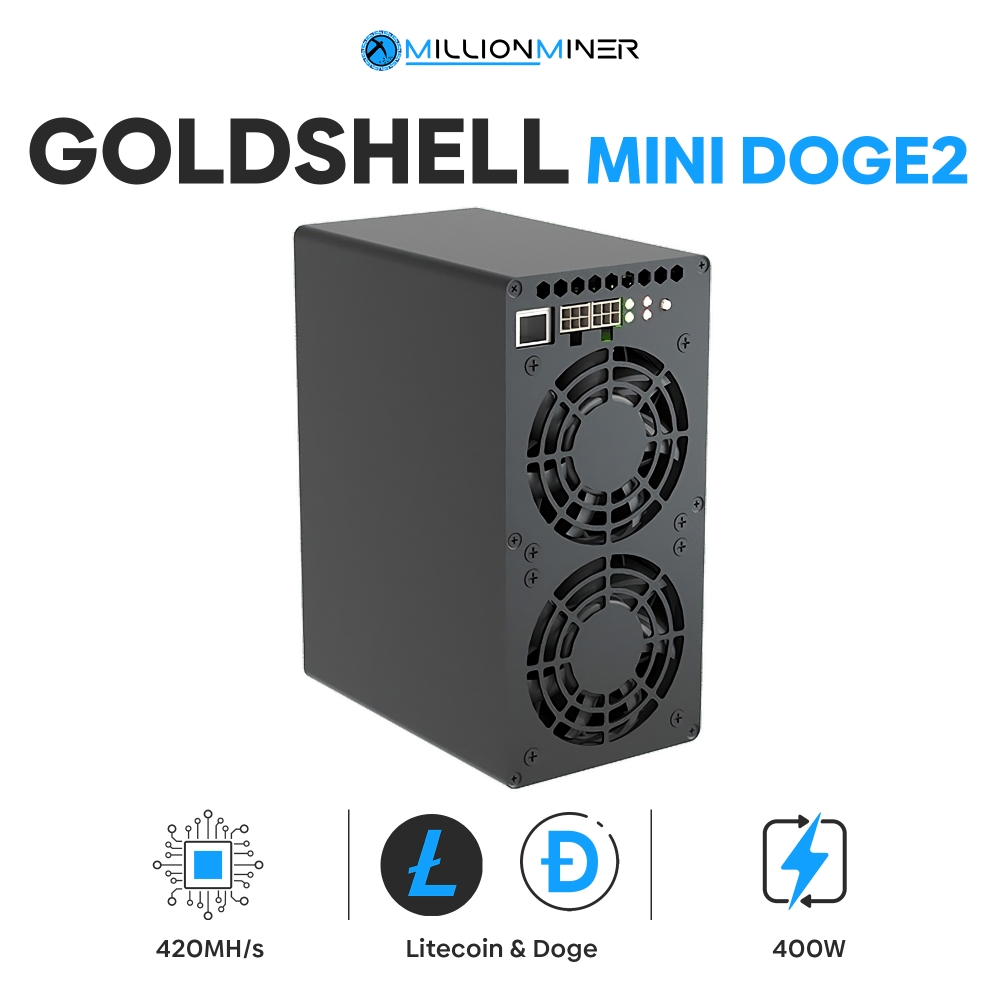 Goldshell Mini Doge 2 (420MH/s) Scrypt (DOGE/LTC) Miner - Nuevo