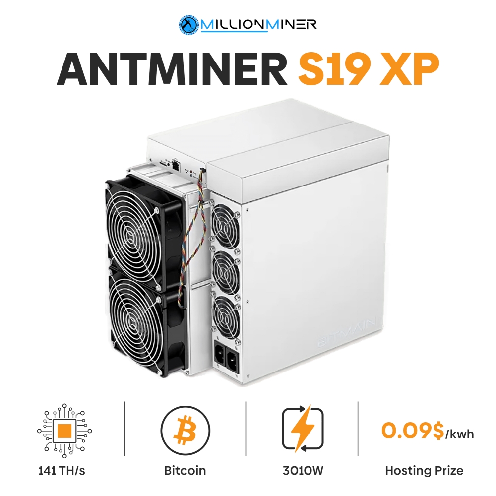 BITMAIN ANTMINER S19 XP 141TH - NEW (HOSTED FOR 0.08$/kwh)