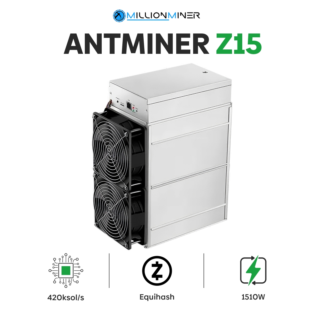 BITMAIN ANTMINER Z15 (420 ksol/s) Equihash (ZCASH) Miner - New