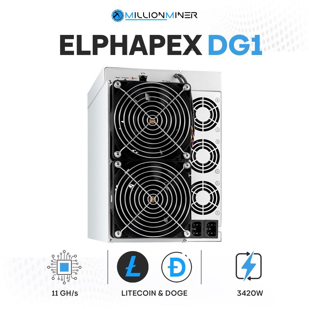 Elphapex DG1 11G (11000 MH/s) Scrypt Dogecoin Miner