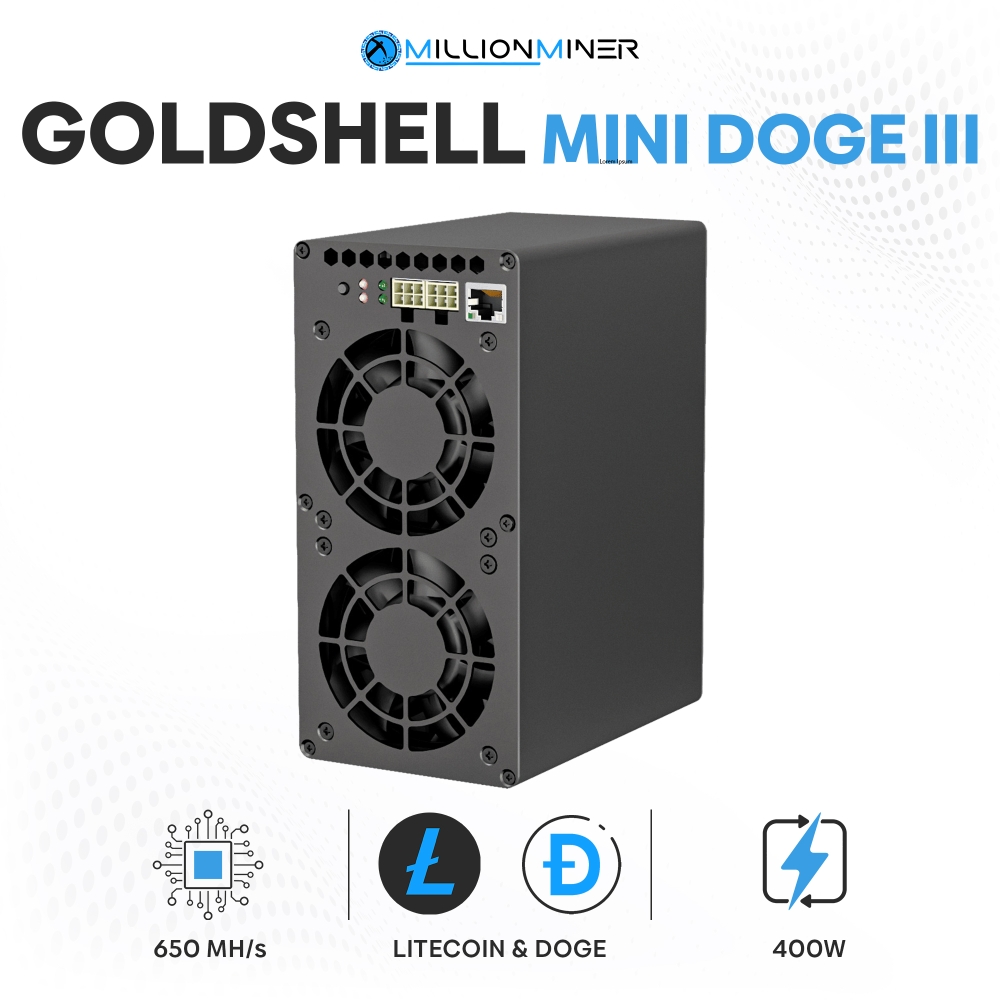 Goldshell Mini Doge 3 (650MH/s) Scrypt (DOGE/LTC) Miner - New