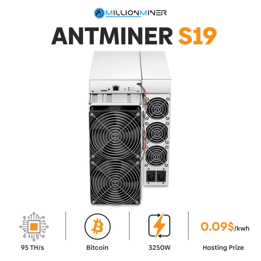 BITMAIN ANTMINER S19 95TH including hosting