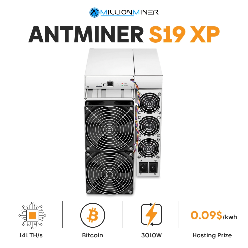 ANTMINER S19 XP 141TH HOSTED MILLIONMINER