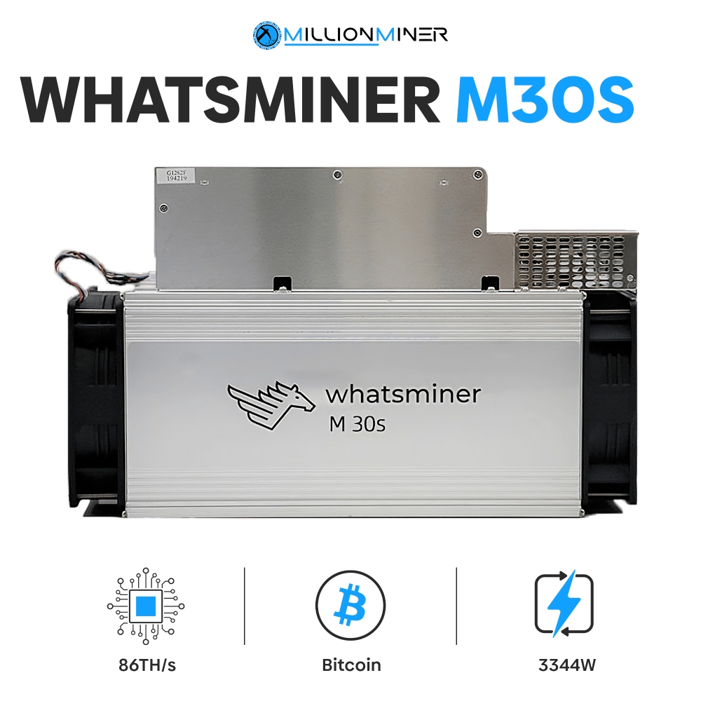 MicroBT Whatsminer M30S+ 38W 86TH - millionminer.com